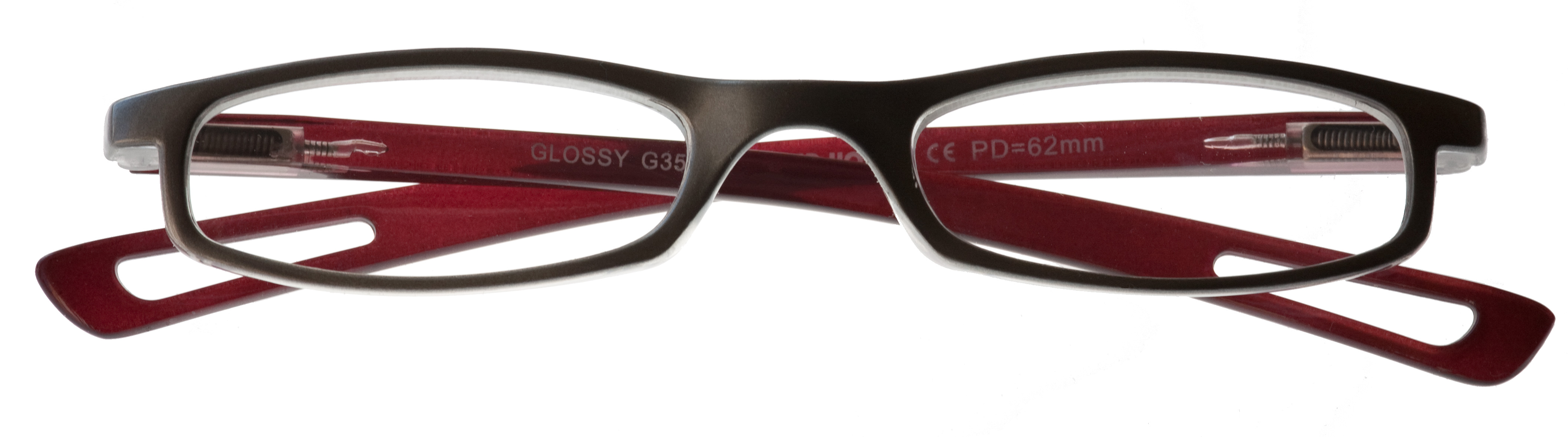 I NEED YOU Lesebrille Lesehilfe Glossy grau-rot  INY-350XX