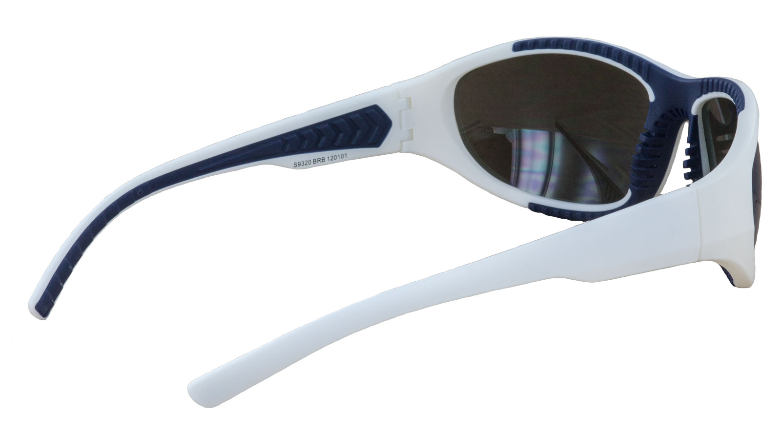 Sonnenbrille weiß blau Unisex Brille Nika Eywear Sportbrille