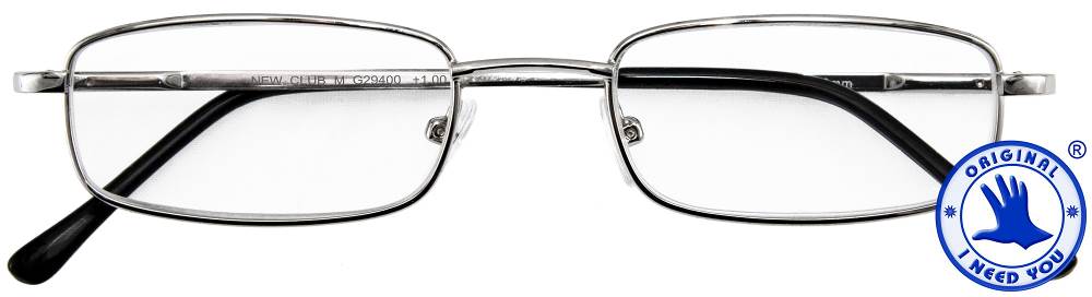 I NEED YOU Lesebrille Lesehilfe Club M silber INY-294XX