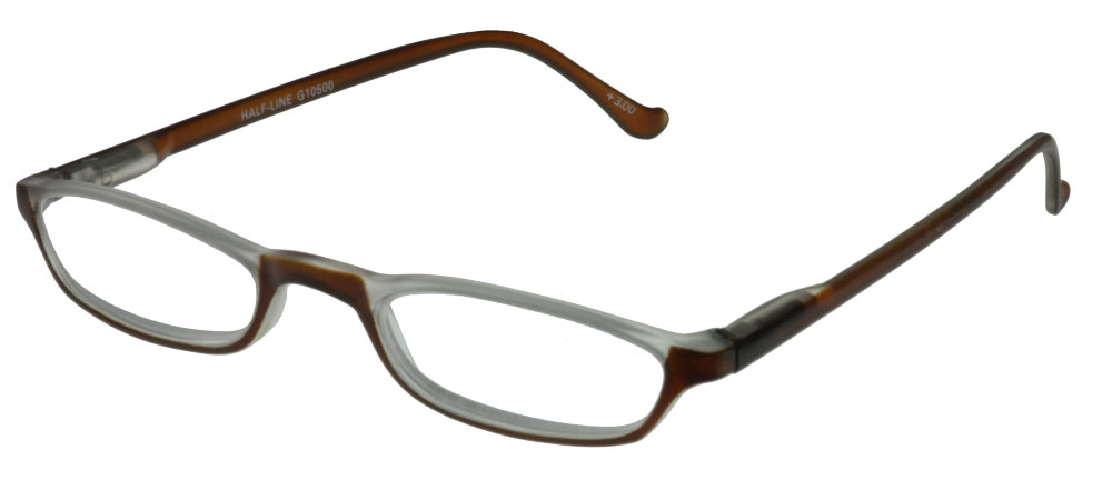 Lesebrille I NEED YOU Lesehilfe HALF-LINE braun INY-105XX