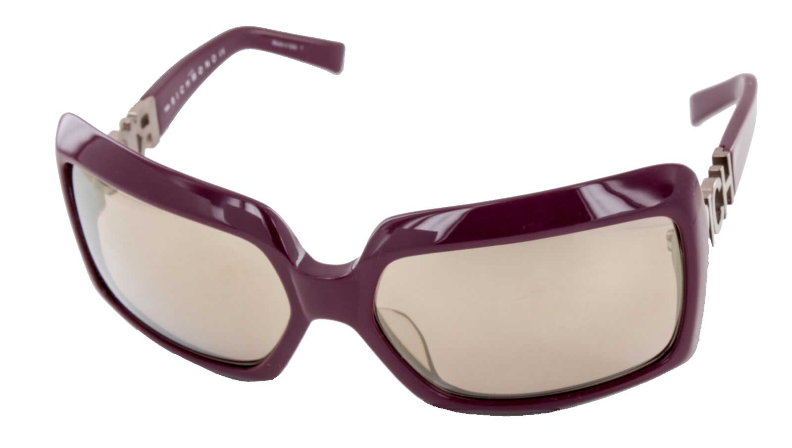 John Richmond Sonnenbrille JR58404 100% UV Schutz Vollrandbrille lila silber