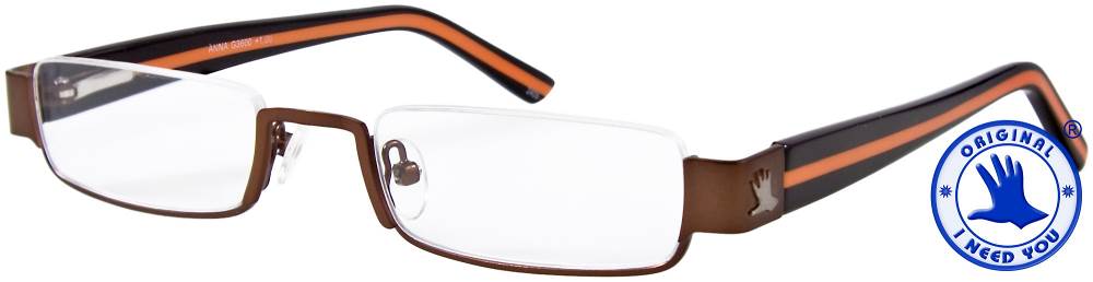 Damen Lesebrille I NEED YOU Lesebrille ANNA braun-orange INY-36XX