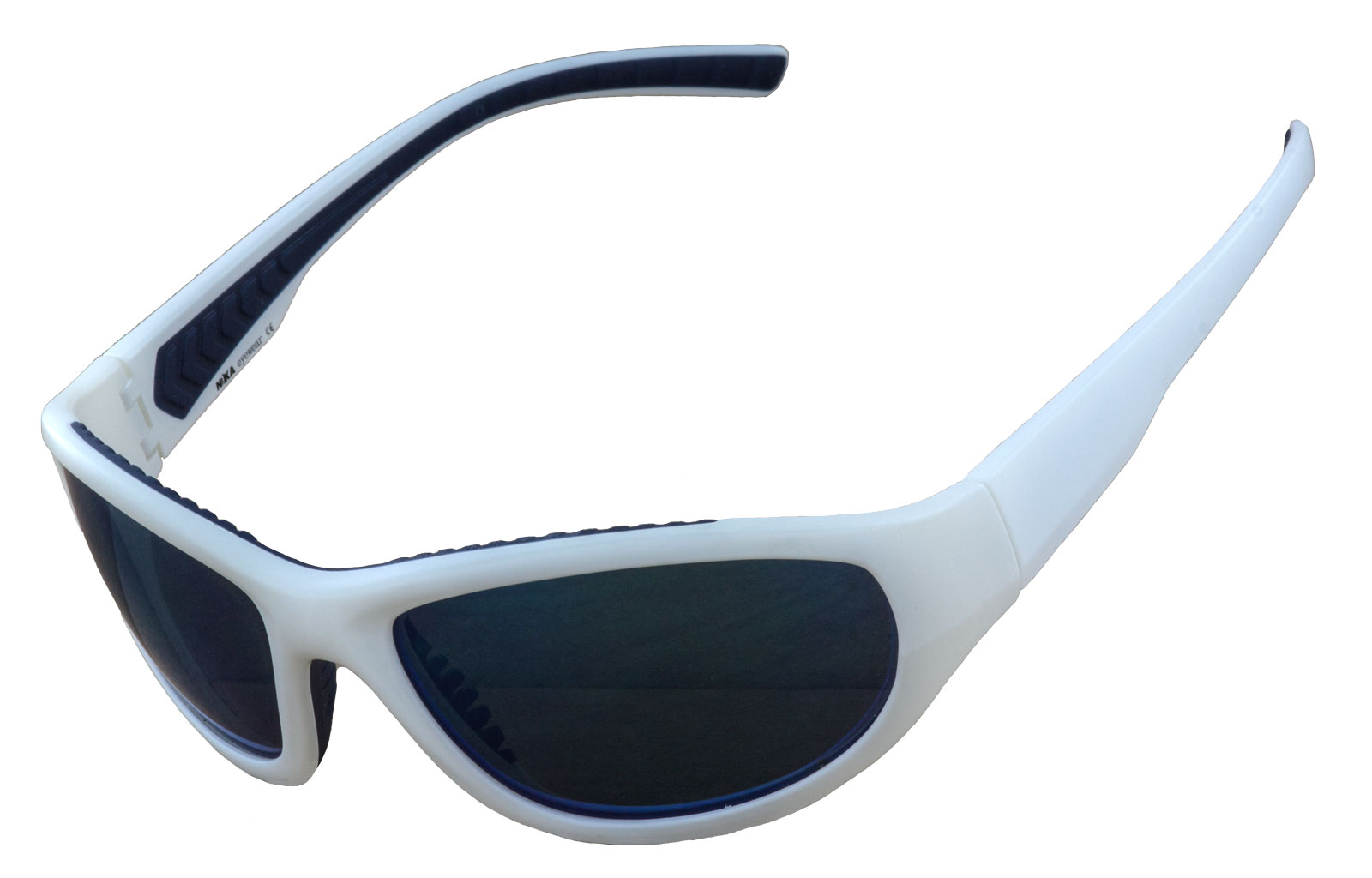 Sonnenbrille weiß blau Unisex Brille Nika Eywear Sportbrille