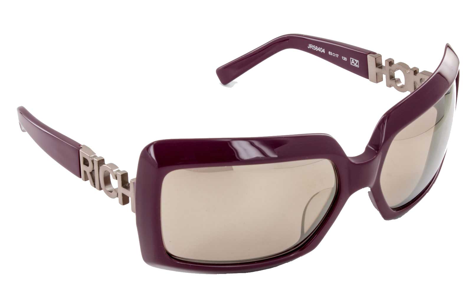 John Richmond Sonnenbrille JR58404 100% UV Schutz Vollrandbrille lila silber