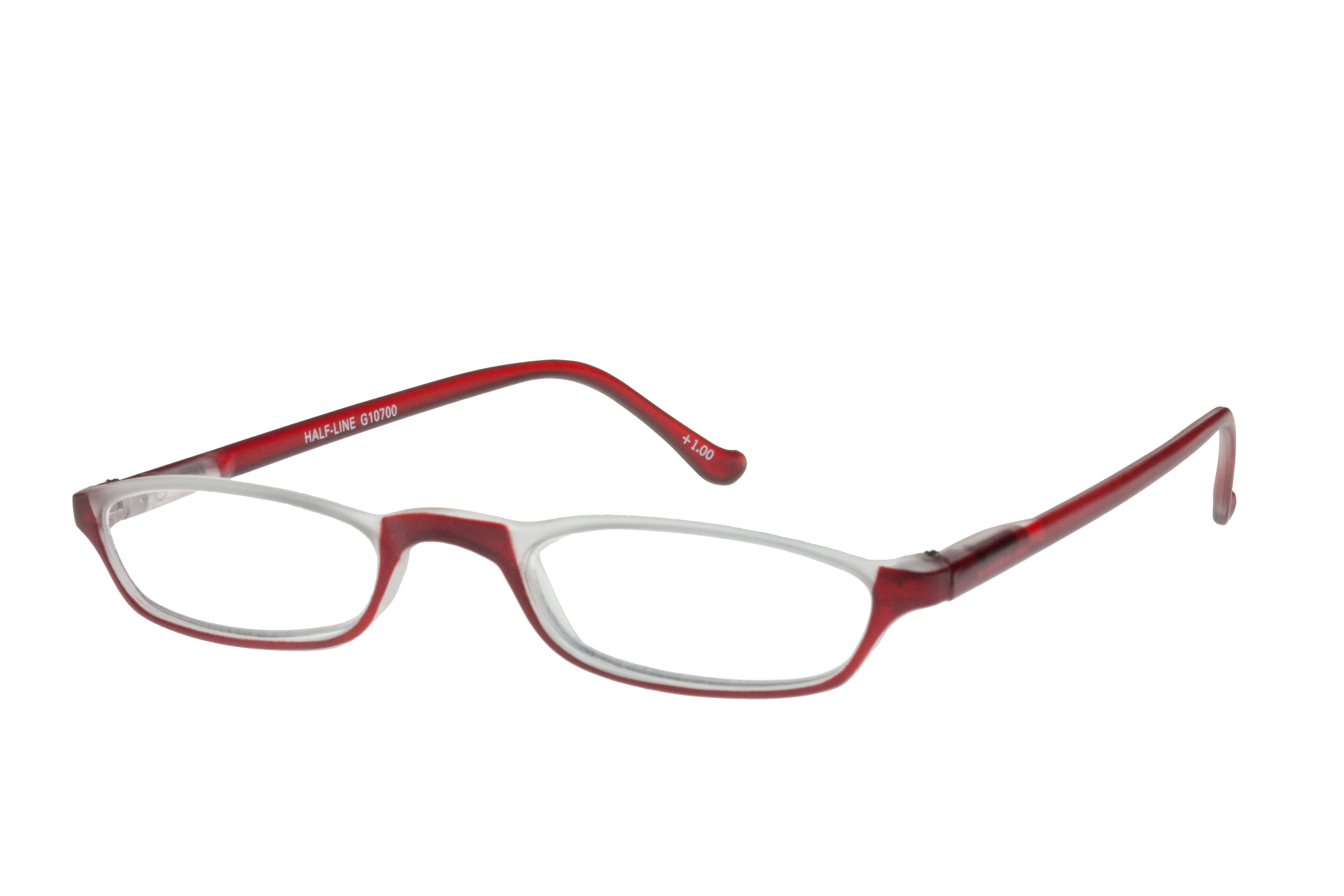 Lesebrille I NEED YOU Lesehilfe HALF-LINE rot INY-107XX