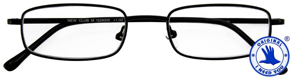 I NEED YOU Lesebrille Club M schwarz INY-290XX