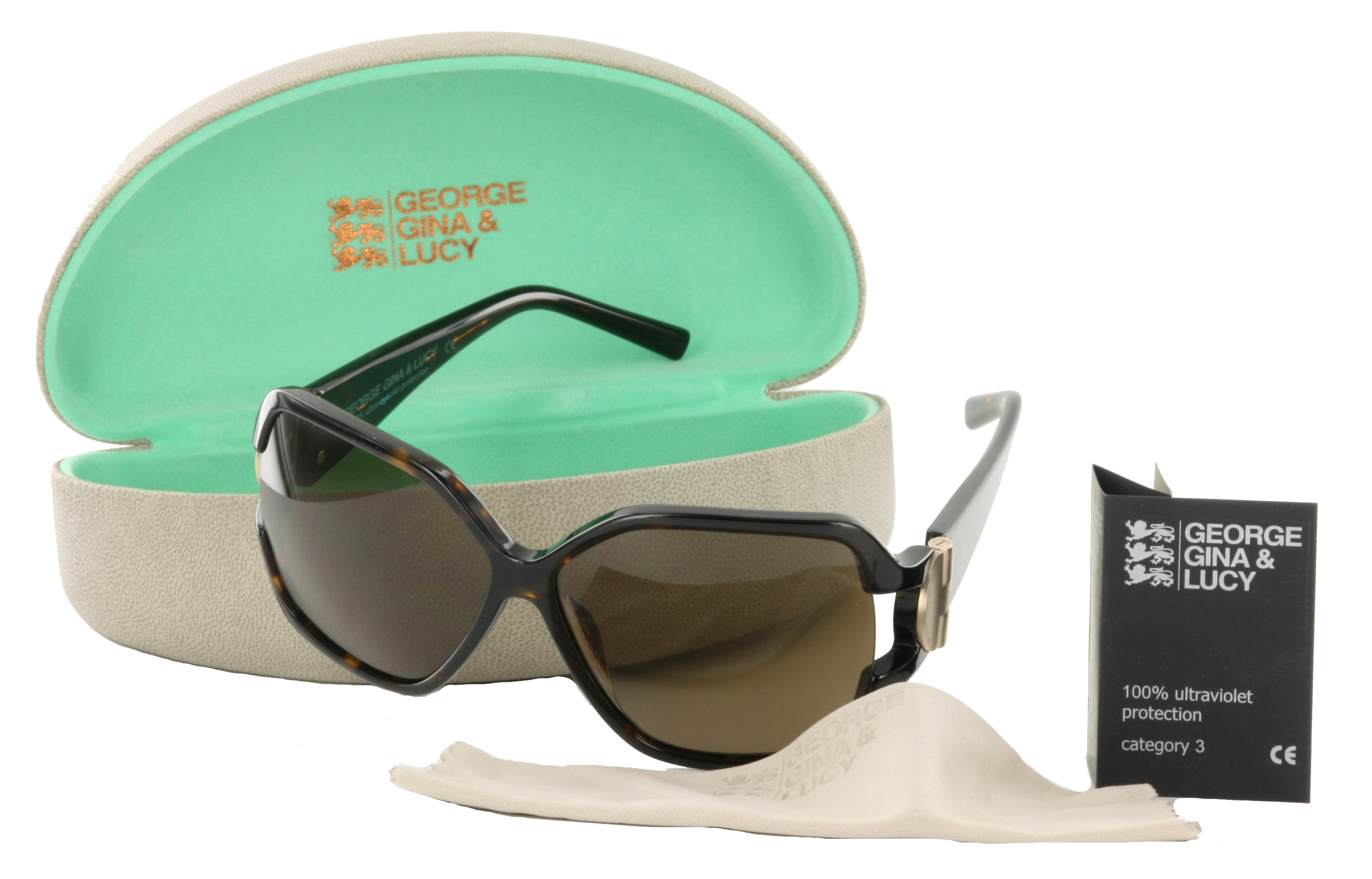 Damen Sonnenbrille braun Damen Brille Havanna Leyemesoda GEORGE GINA & LUCY