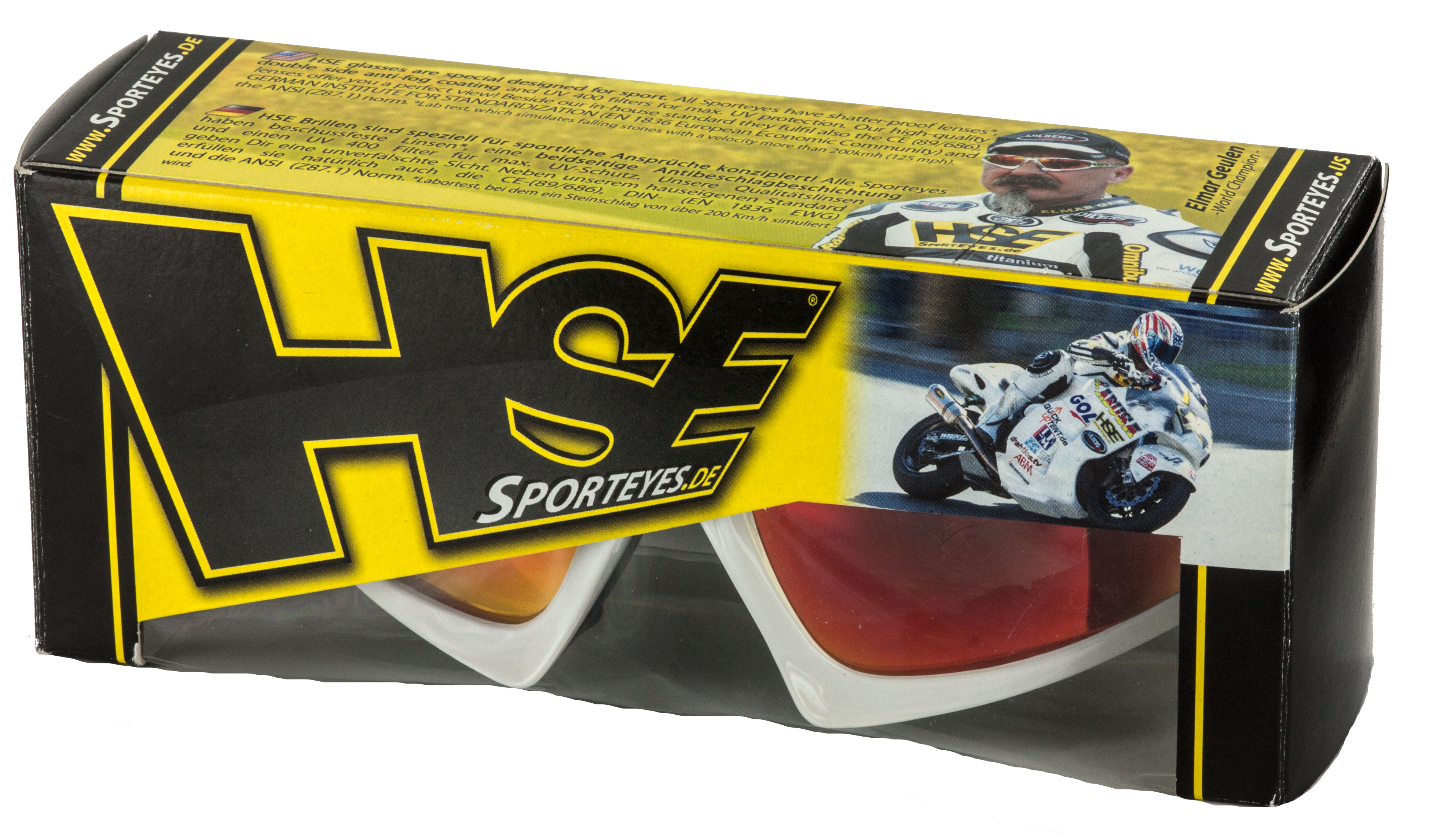 HSE SportEyes FALCON-X 2050w-arv weiß Sport Sonnenbrille Motorradbrille