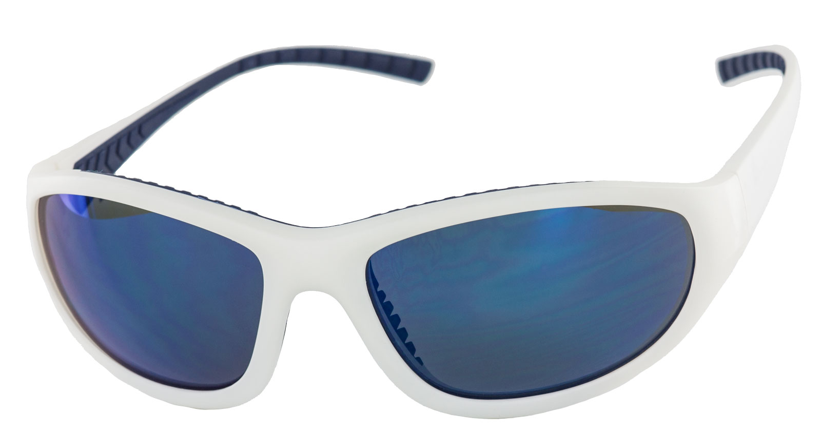 Sonnenbrille weiß blau Unisex Brille Nika Eywear Sportbrille