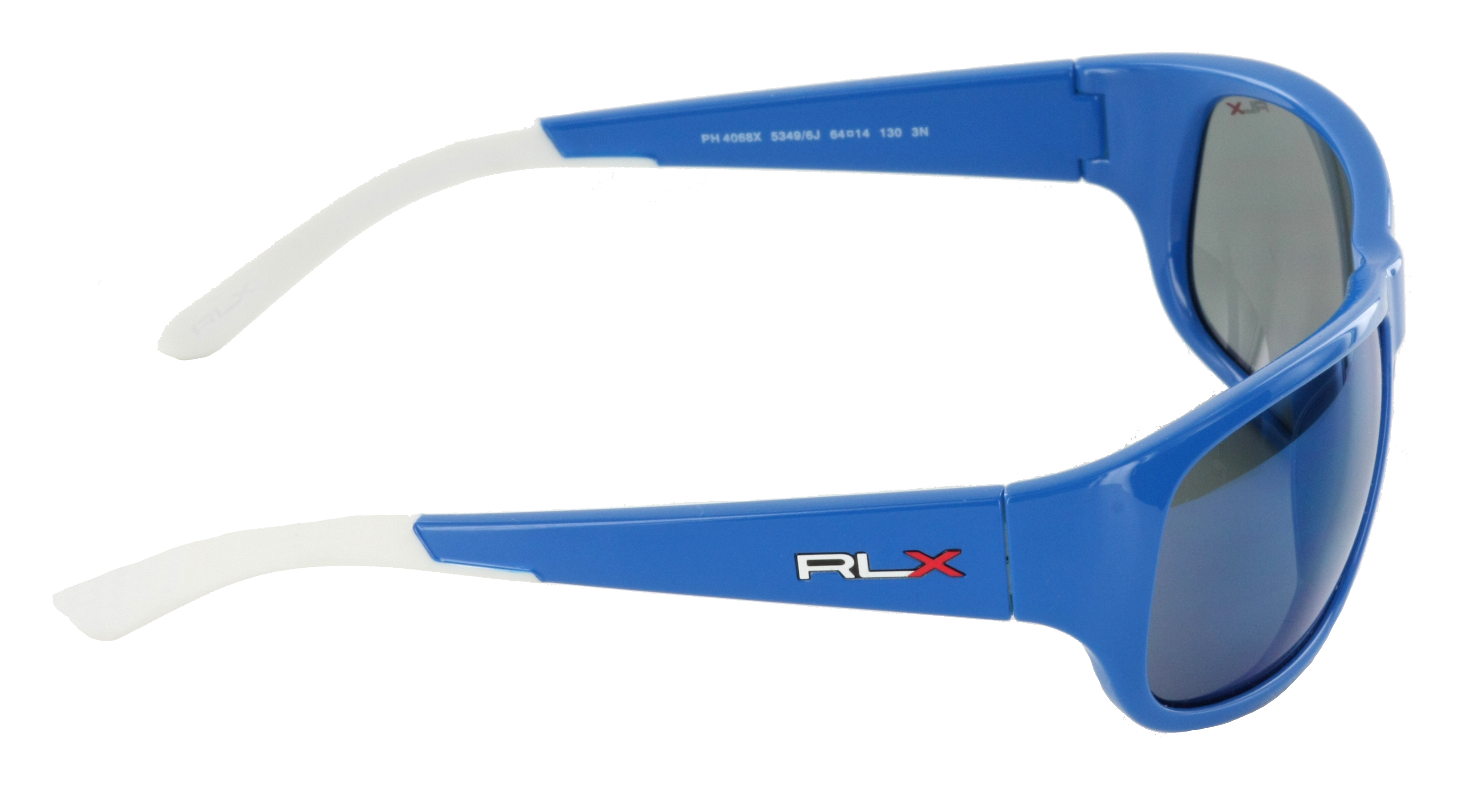 Polo Ralph Lauren RLX Sport Sonnenbrille blau weiß 53496J Size 64