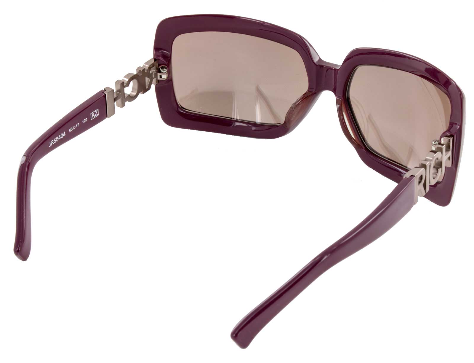 John Richmond Sonnenbrille JR58404 100% UV Schutz Vollrandbrille lila silber