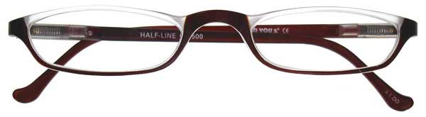 Lesebrille I NEED YOU Lesehilfe HALF-LINE braun INY-105XX